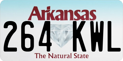 AR license plate 264KWL