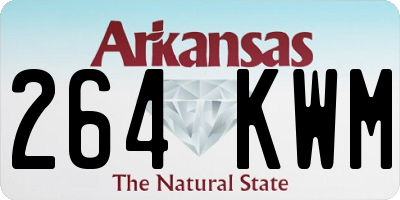 AR license plate 264KWM