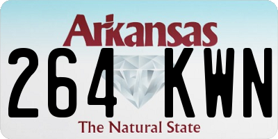 AR license plate 264KWN