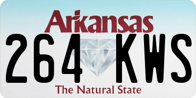AR license plate 264KWS
