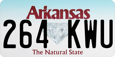 AR license plate 264KWU