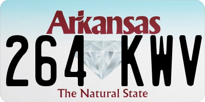 AR license plate 264KWV