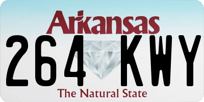 AR license plate 264KWY