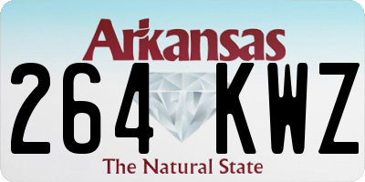 AR license plate 264KWZ