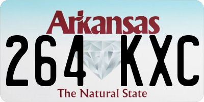 AR license plate 264KXC
