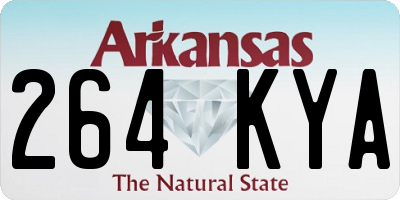 AR license plate 264KYA