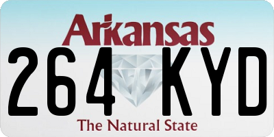 AR license plate 264KYD