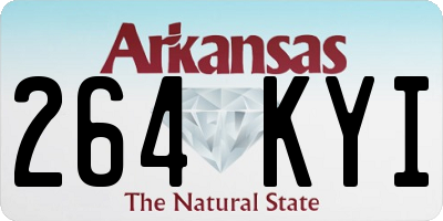 AR license plate 264KYI