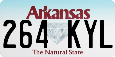 AR license plate 264KYL