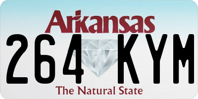 AR license plate 264KYM