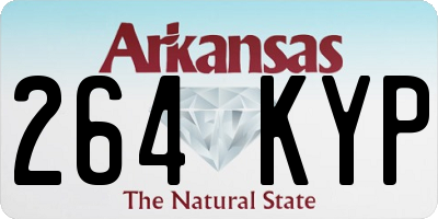AR license plate 264KYP