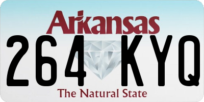 AR license plate 264KYQ