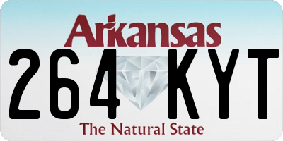 AR license plate 264KYT