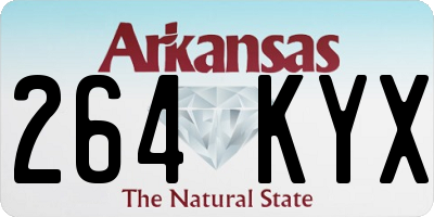 AR license plate 264KYX