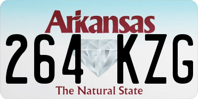 AR license plate 264KZG