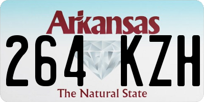AR license plate 264KZH