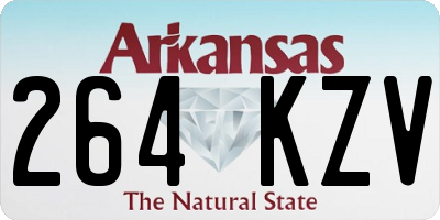 AR license plate 264KZV