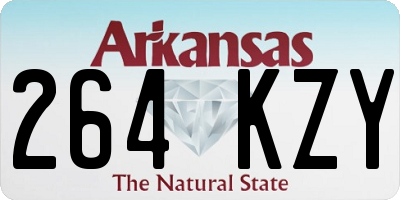 AR license plate 264KZY