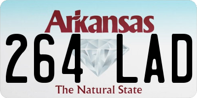 AR license plate 264LAD