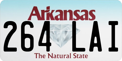 AR license plate 264LAI