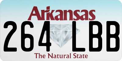 AR license plate 264LBB