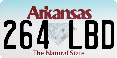AR license plate 264LBD