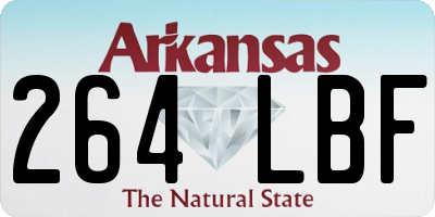 AR license plate 264LBF
