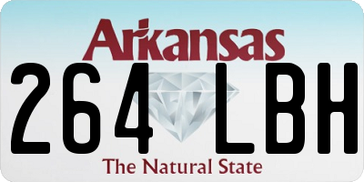 AR license plate 264LBH