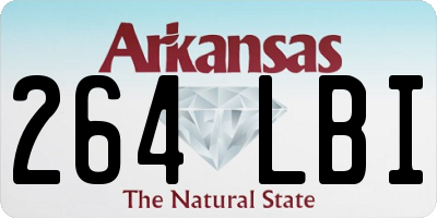 AR license plate 264LBI