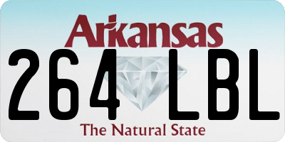 AR license plate 264LBL