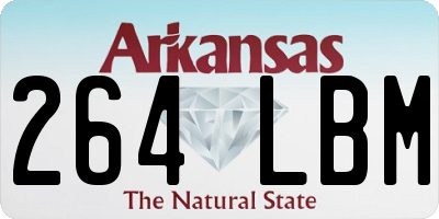 AR license plate 264LBM