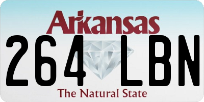 AR license plate 264LBN