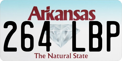 AR license plate 264LBP