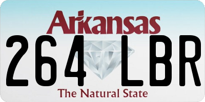 AR license plate 264LBR