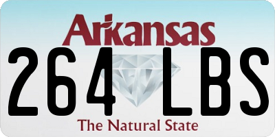 AR license plate 264LBS