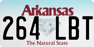 AR license plate 264LBT