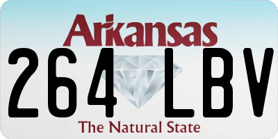 AR license plate 264LBV