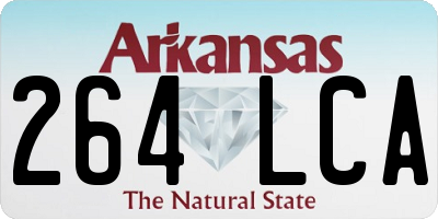 AR license plate 264LCA