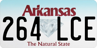 AR license plate 264LCE