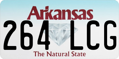AR license plate 264LCG
