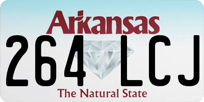 AR license plate 264LCJ