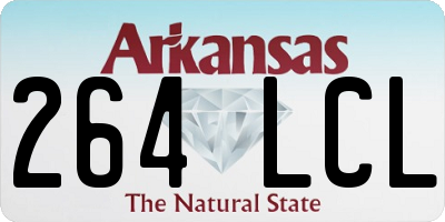 AR license plate 264LCL
