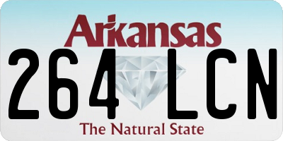 AR license plate 264LCN