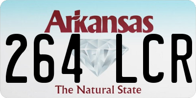AR license plate 264LCR