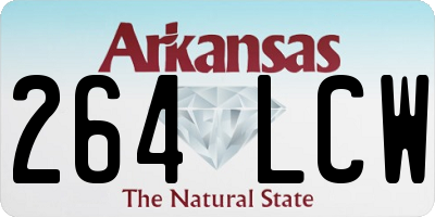 AR license plate 264LCW