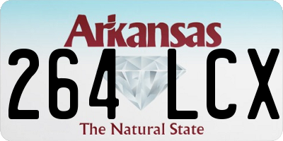 AR license plate 264LCX