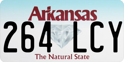 AR license plate 264LCY
