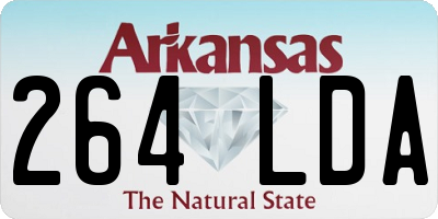 AR license plate 264LDA
