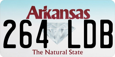 AR license plate 264LDB