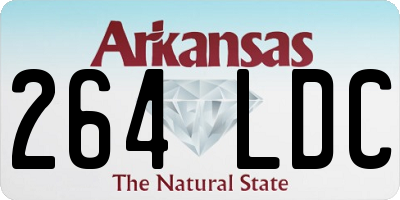AR license plate 264LDC